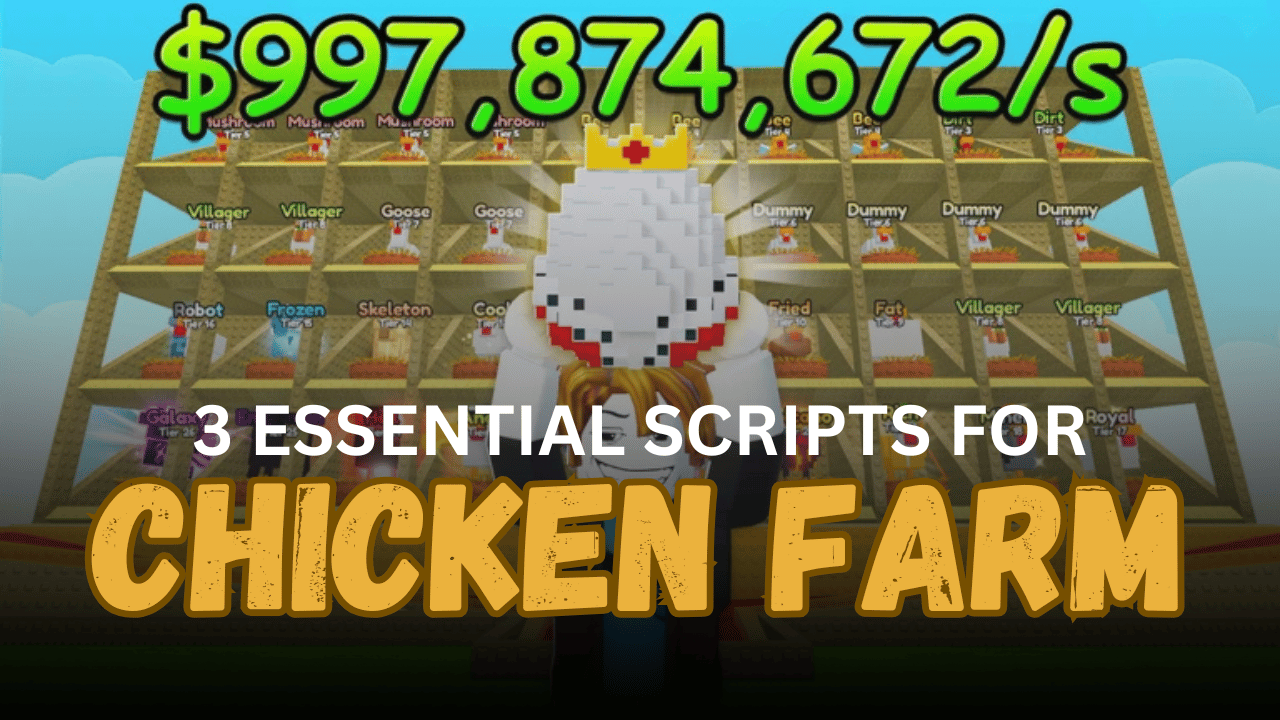 3 Essential Chicken Farm Scripts – Auto Merge, Auto Collect & Auto Upgrade