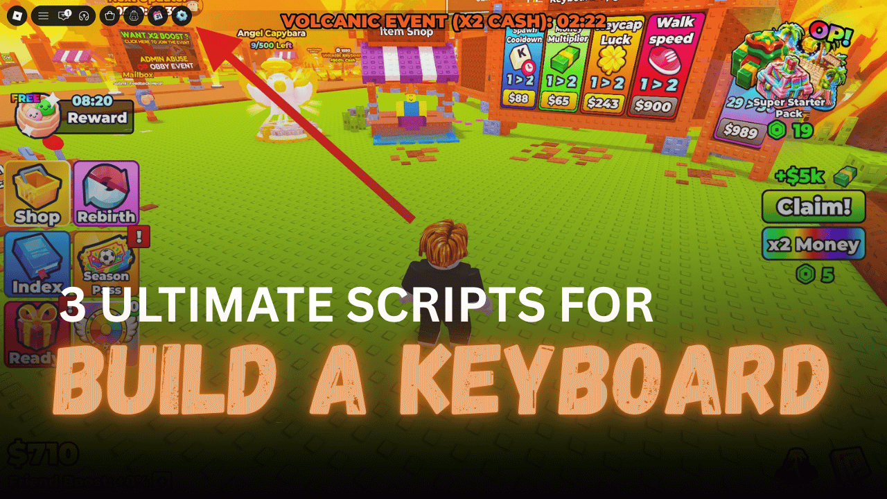 3 Ultimate Build A Keyboard Scripts – Auto Farm, Auto Collect Keycaps & Auto Upgrades