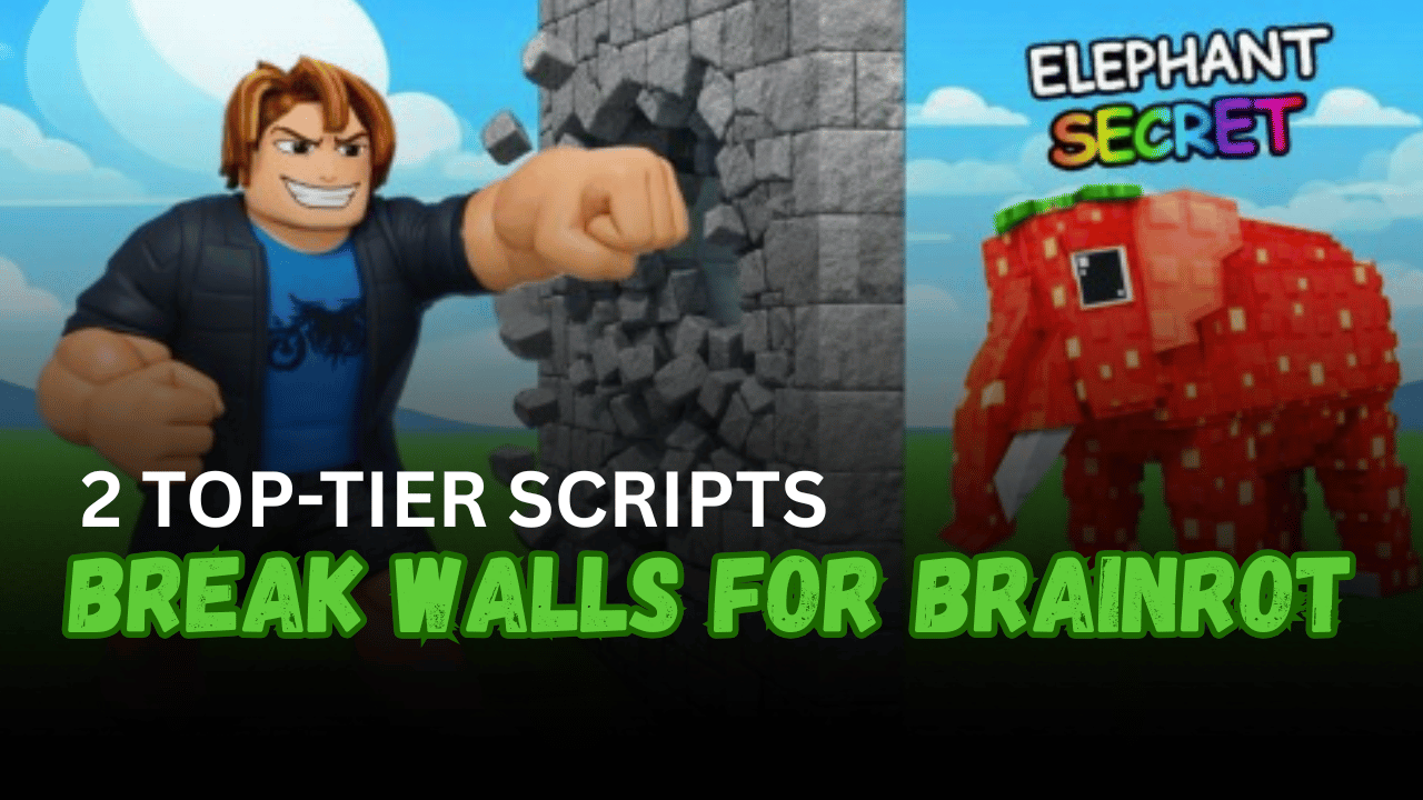 2 Top-Tier Break Walls For Brainrot Scripts - Auto Break Walls, Auto Base & Pickaxe Upgrades