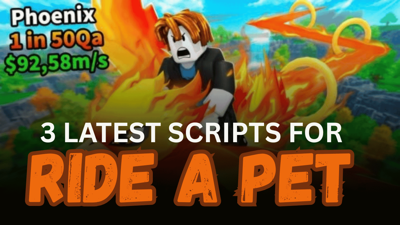 3 Latest Ride A Pet Scripts - Auto Steal Eggs, Server Hop Min Luck & Master Farm